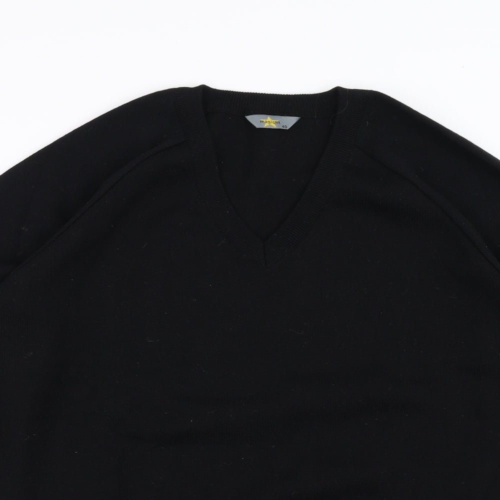 Magicfit Mens Black   Pullover Jumper Size L