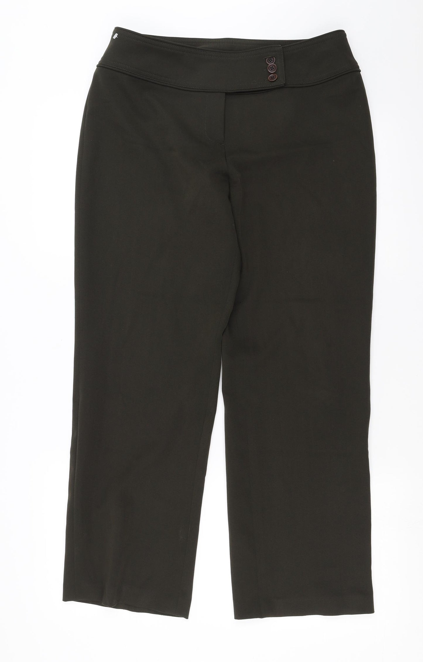 South Womens Green   Trousers  Size 12 L28 in