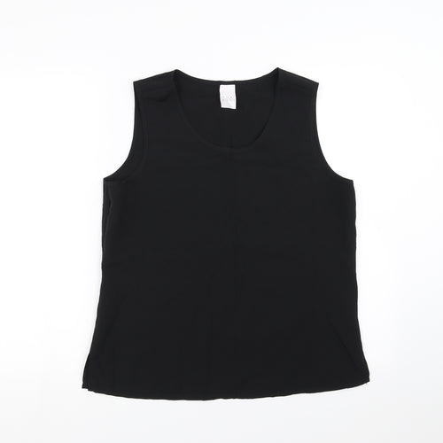 Preworn Womens Black   Basic Blouse Size 12