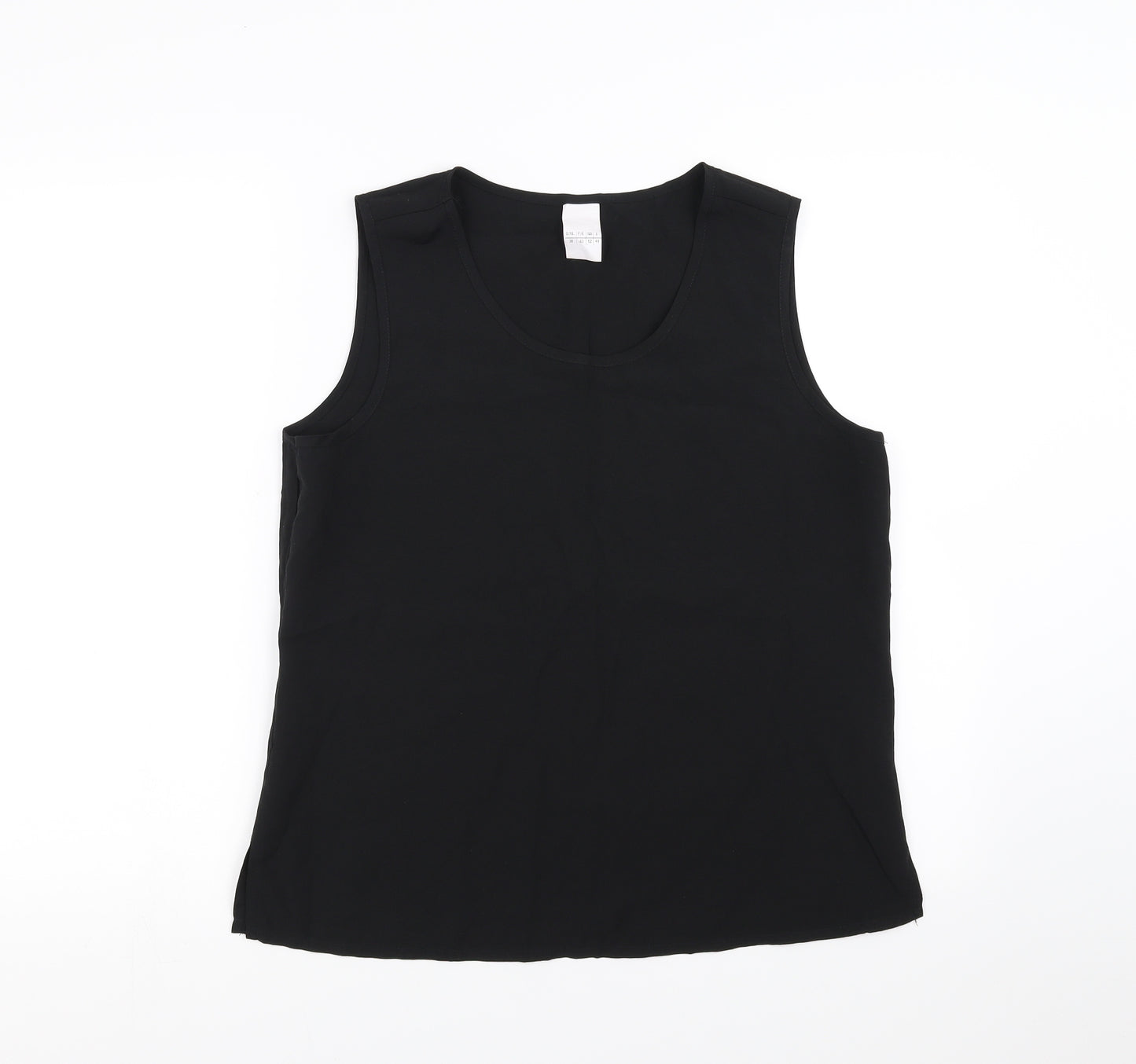 Preworn Womens Black   Basic Blouse Size 12