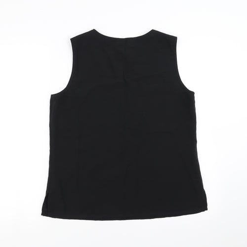 Preworn Womens Black   Basic Blouse Size 12