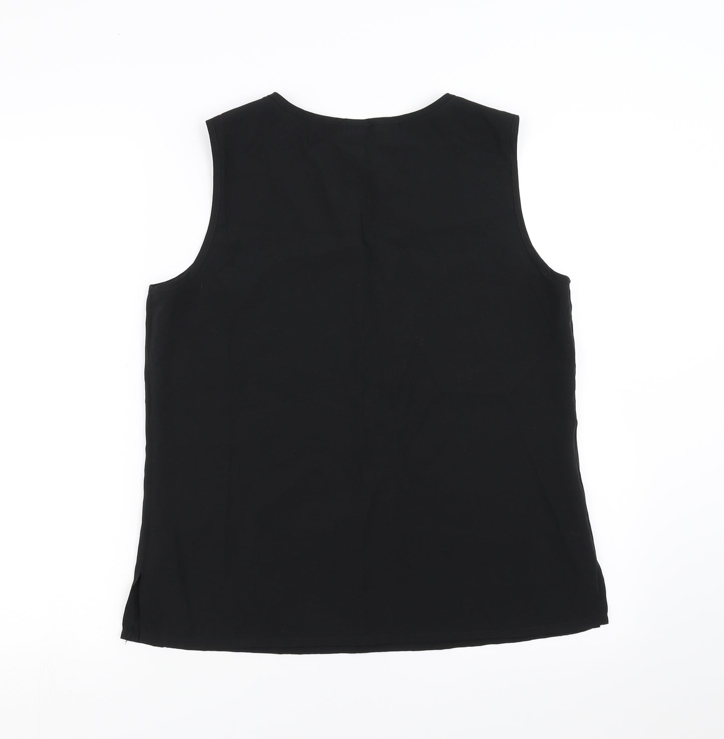 Preworn Womens Black   Basic Blouse Size 12