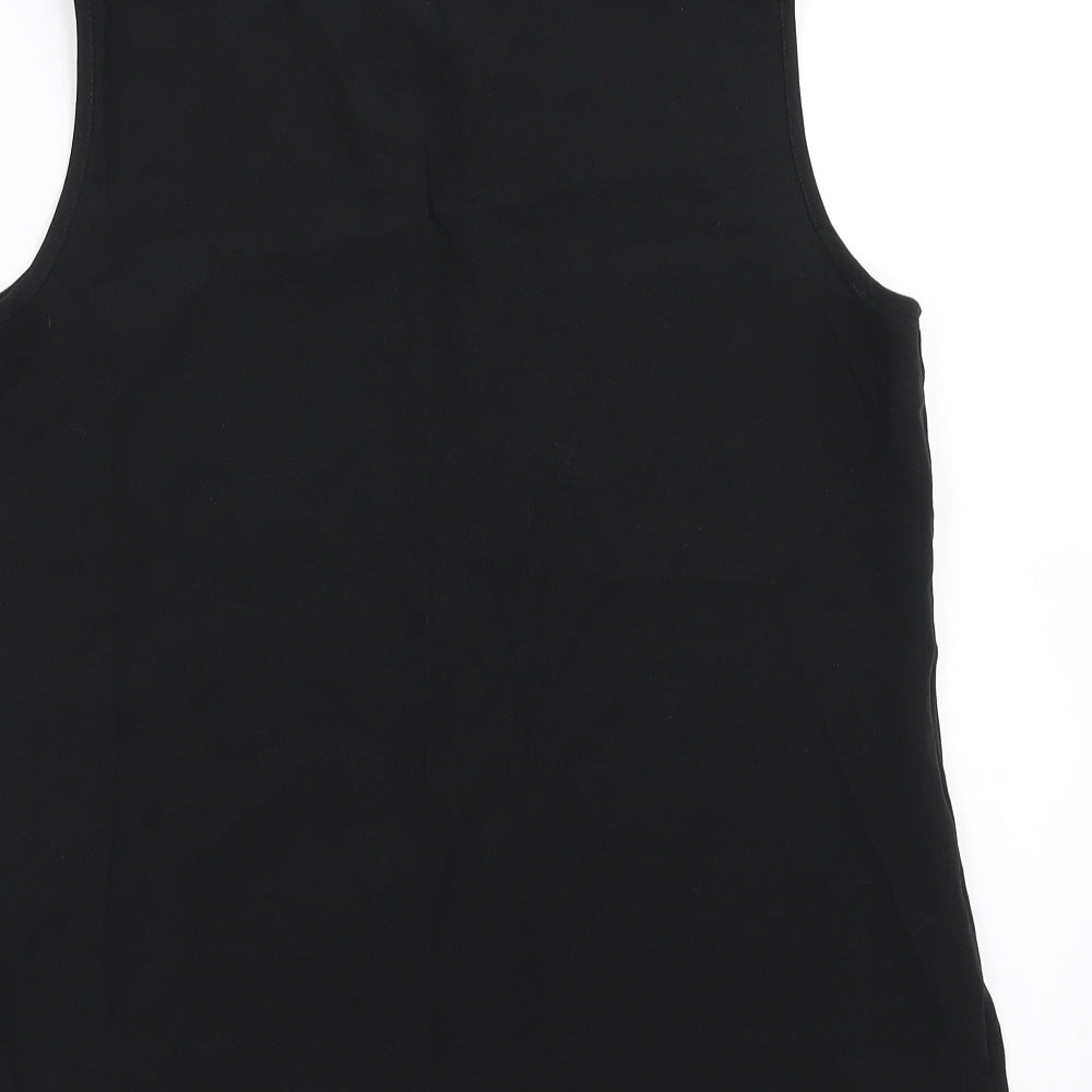 Preworn Womens Black   Basic Blouse Size 12