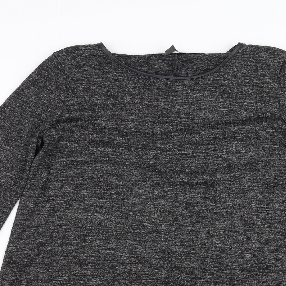 Primark Womens Grey   Pullover Jumper Size M  - split back