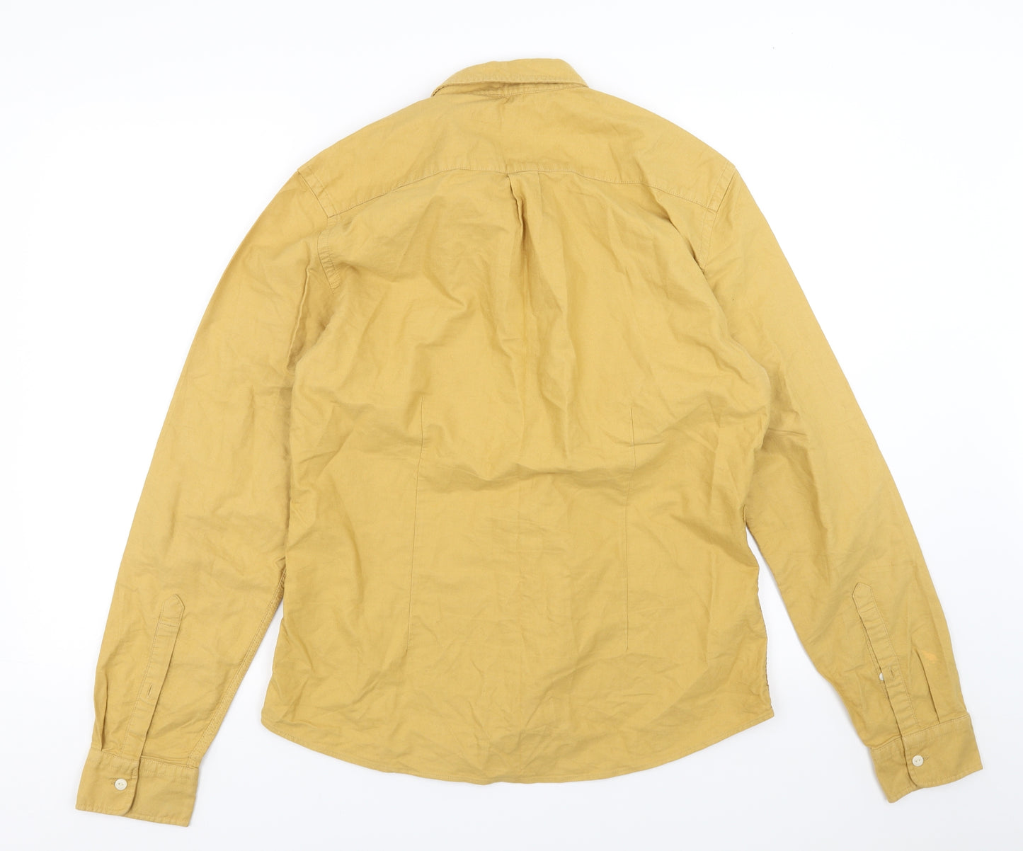 ASOS Mens Yellow    Button-Up Size M