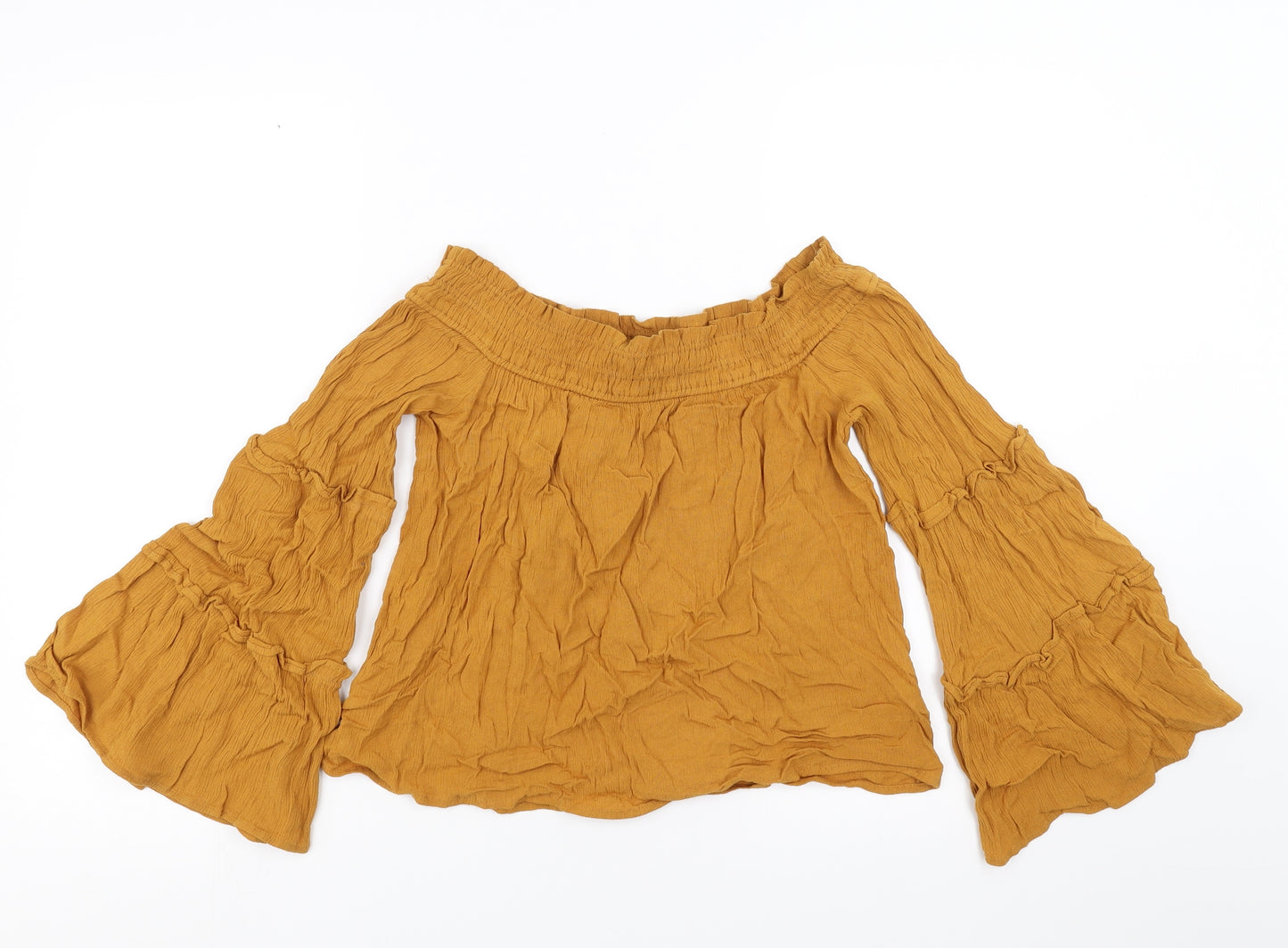 Primark Womens Yellow   Basic Blouse Size 8
