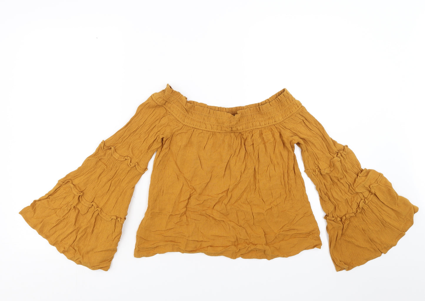 Primark Womens Yellow   Basic Blouse Size 8