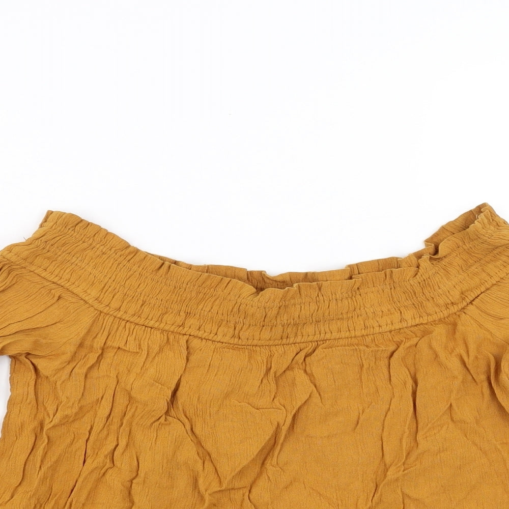 Primark Womens Yellow   Basic Blouse Size 8