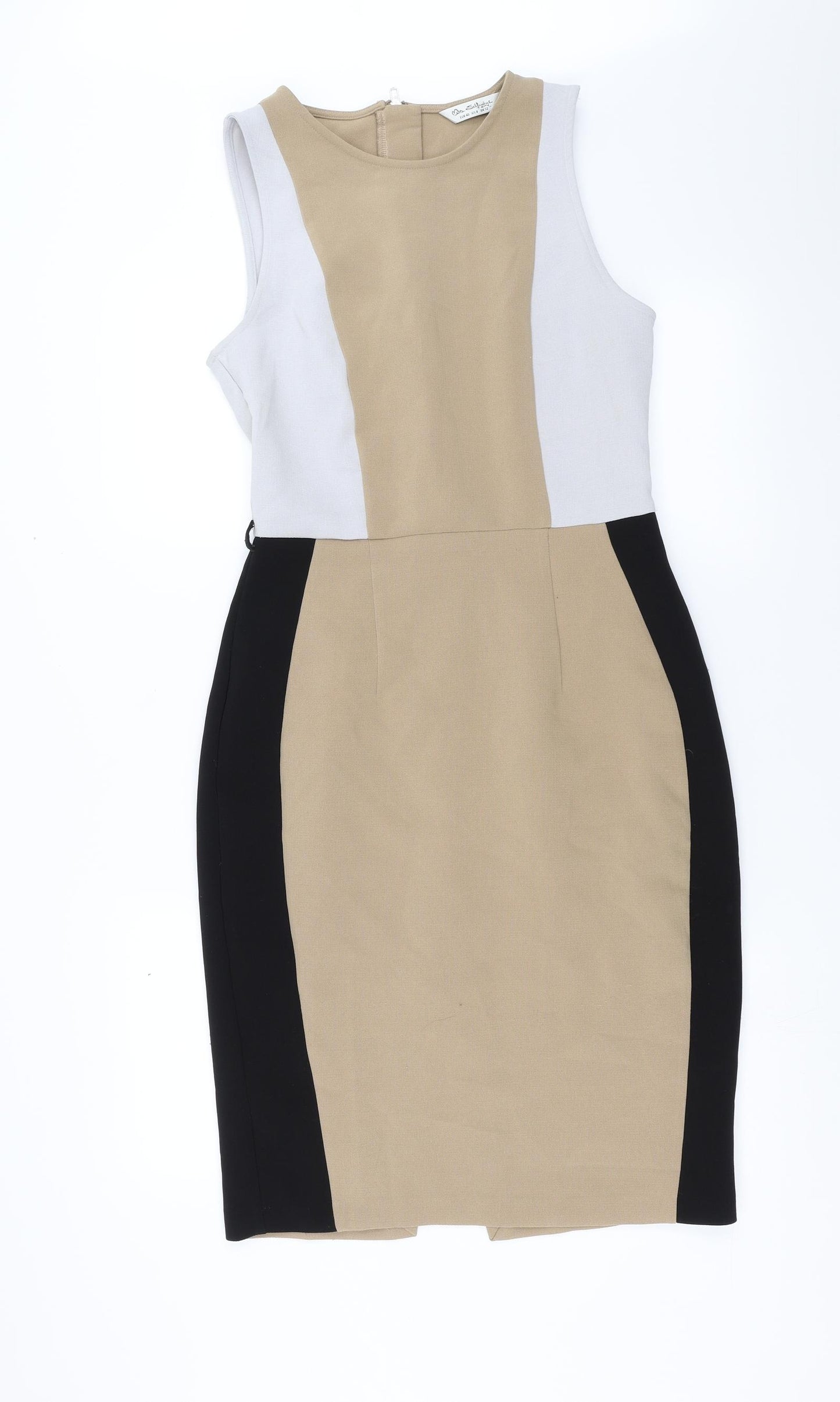 Miss Selfridge Womens Beige   Pencil Dress  Size 12
