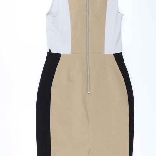 Miss Selfridge Womens Beige   Pencil Dress  Size 12