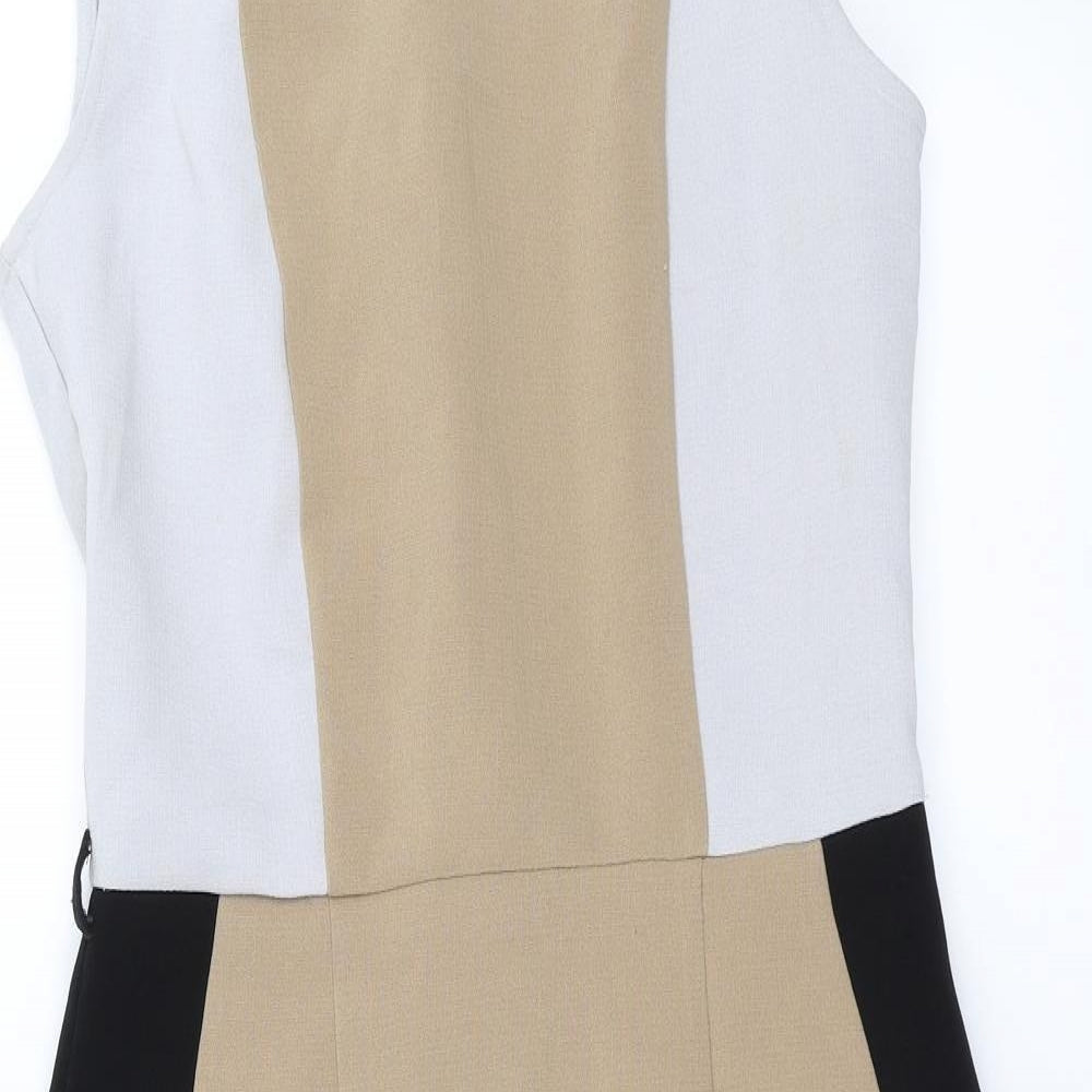 Miss Selfridge Womens Beige   Pencil Dress  Size 12