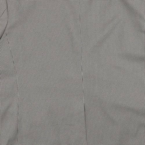 Simon taylor Mens Beige Houndstooth  Jacket Suit Jacket Size 46