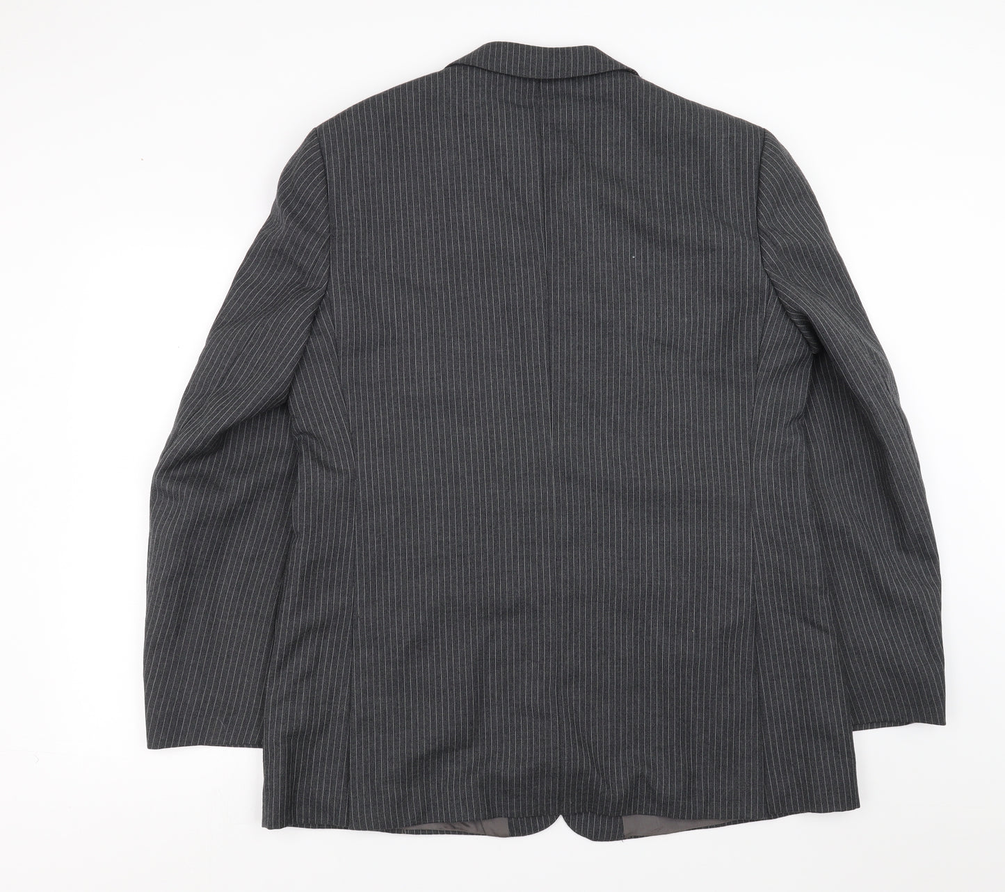 Charles Barker Mens Grey Striped  Jacket Suit Jacket Size 40