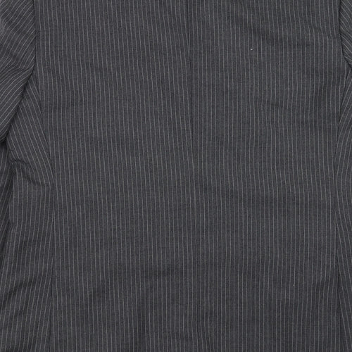 Charles Barker Mens Grey Striped  Jacket Suit Jacket Size 40