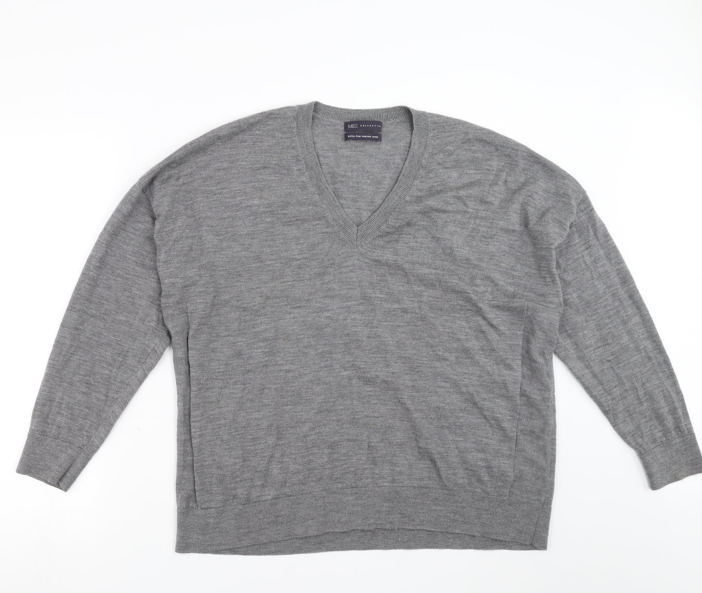 Marks and Spencer Mens Grey   Pullover Jumper Size XL