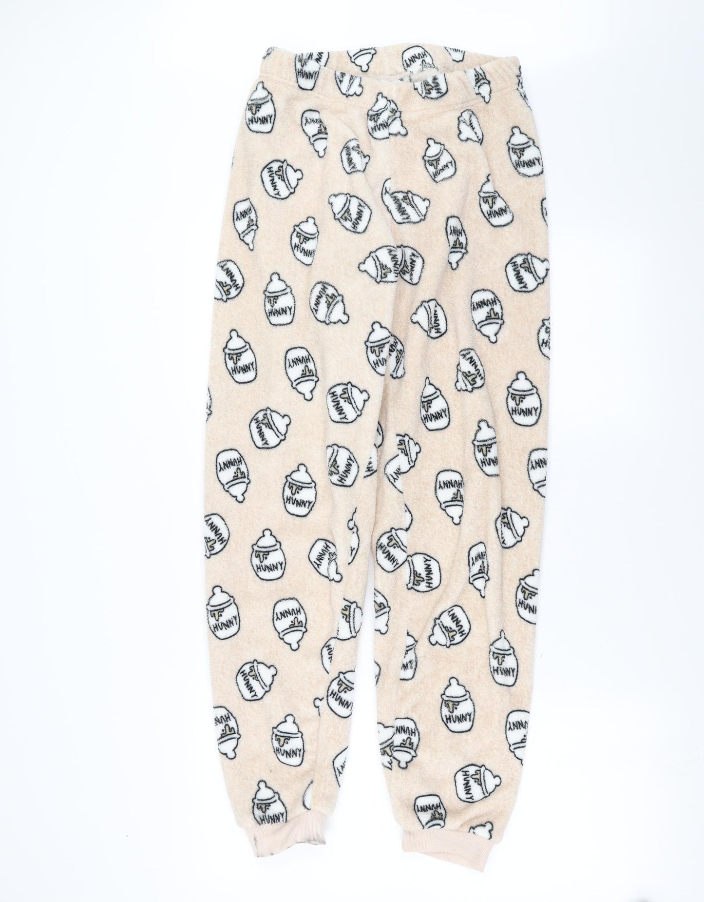 Primark Womens Beige Solid   Pyjama Pants Size S  - hunny