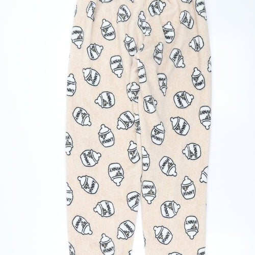 Primark Womens Beige Solid   Pyjama Pants Size S  - hunny