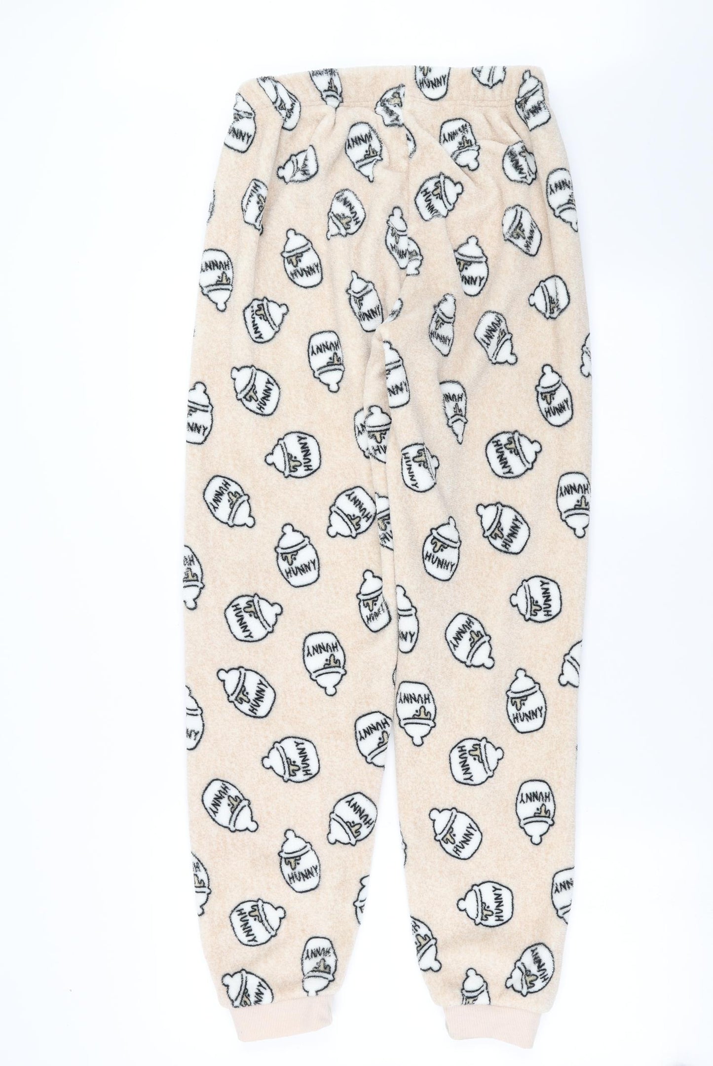 Primark Womens Beige Solid   Pyjama Pants Size S  - hunny