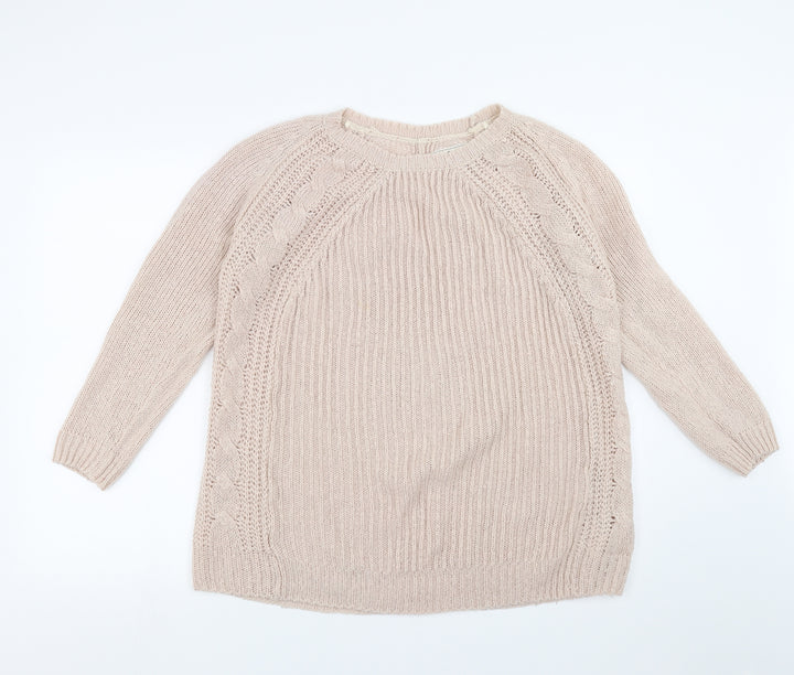 New Look Womens Pink   Pullover Jumper Size S