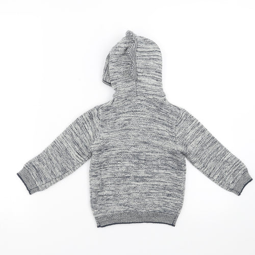 George Boys Blue   Full Zip Jumper Size 12-18 Months  - hoodie