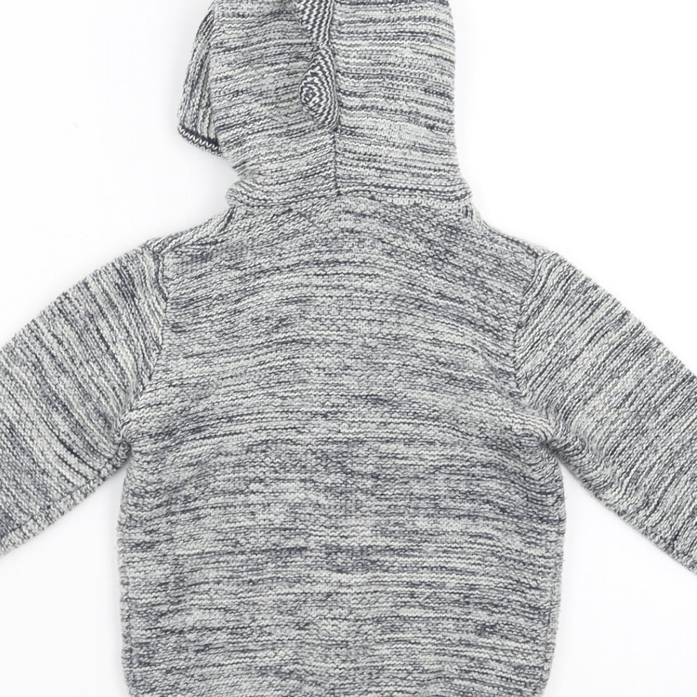George Boys Blue   Full Zip Jumper Size 12-18 Months  - hoodie