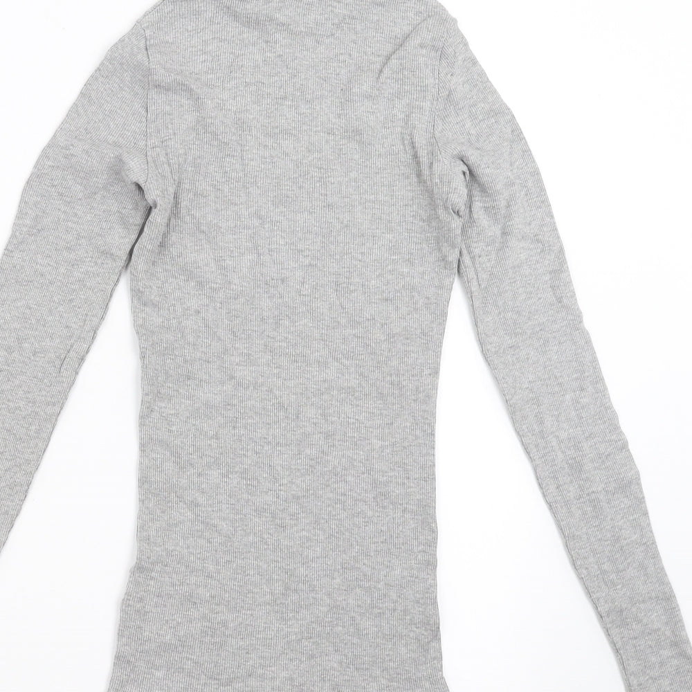 New Look Womens Grey   Basic T-Shirt Size 6