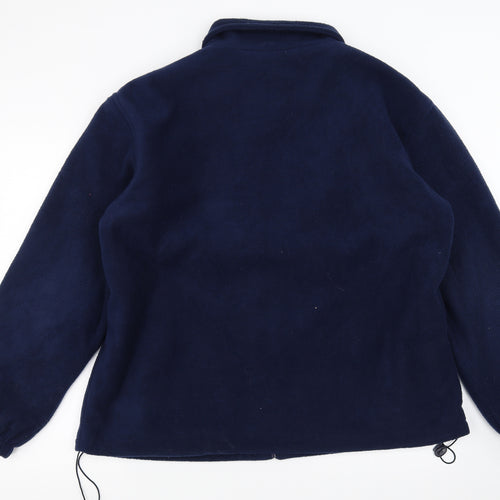JBC Collection Mens Blue  Fleece Full Zip Jumper Size XL