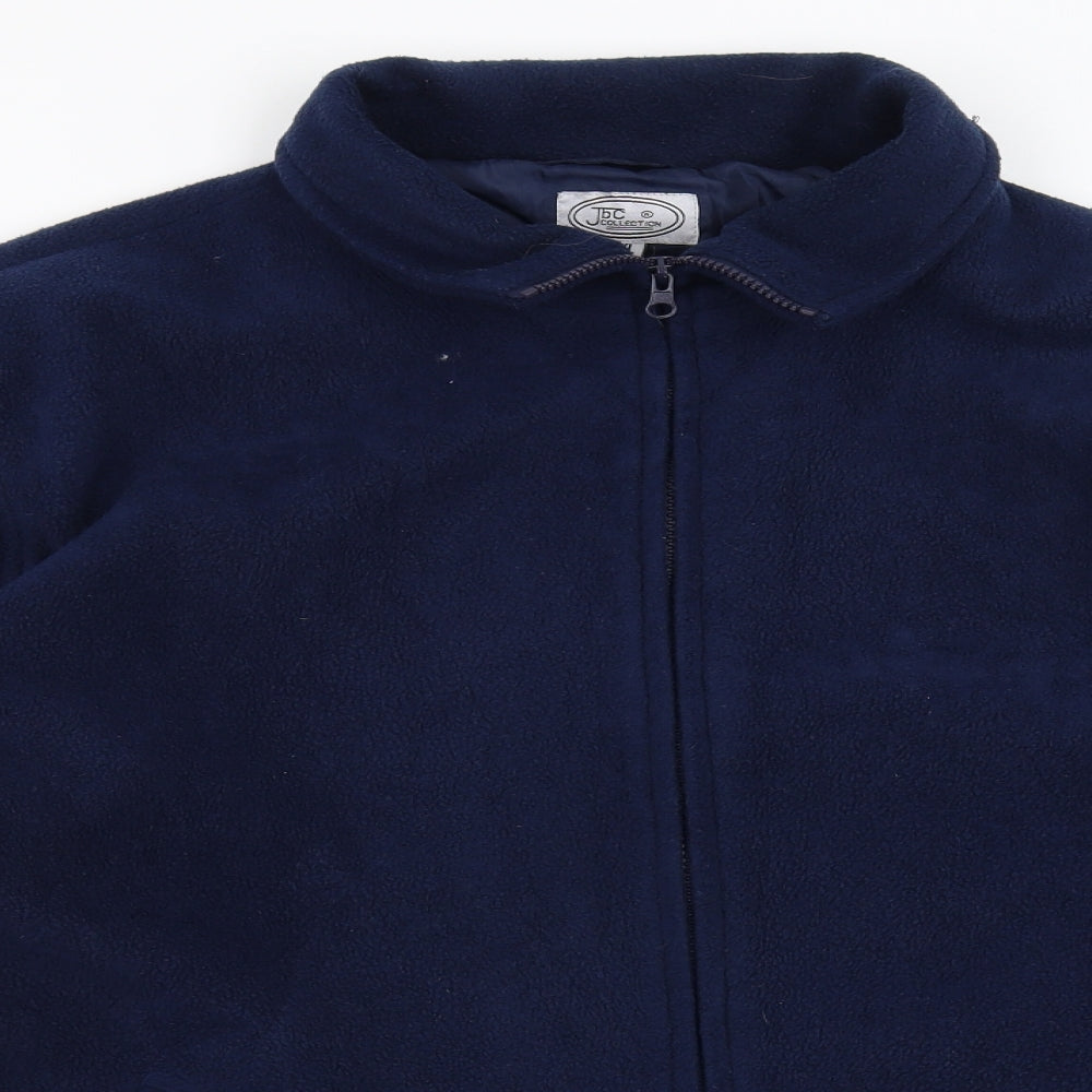 JBC Collection Mens Blue  Fleece Full Zip Jumper Size XL