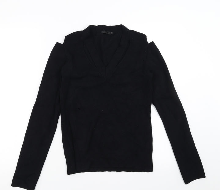 Linea Womens Black   Pullover Jumper Size S