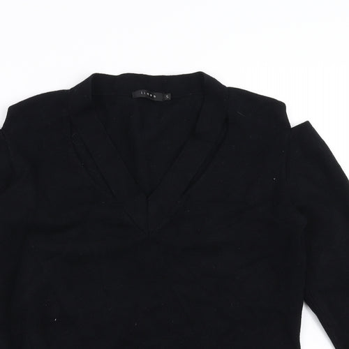Linea Womens Black   Pullover Jumper Size S