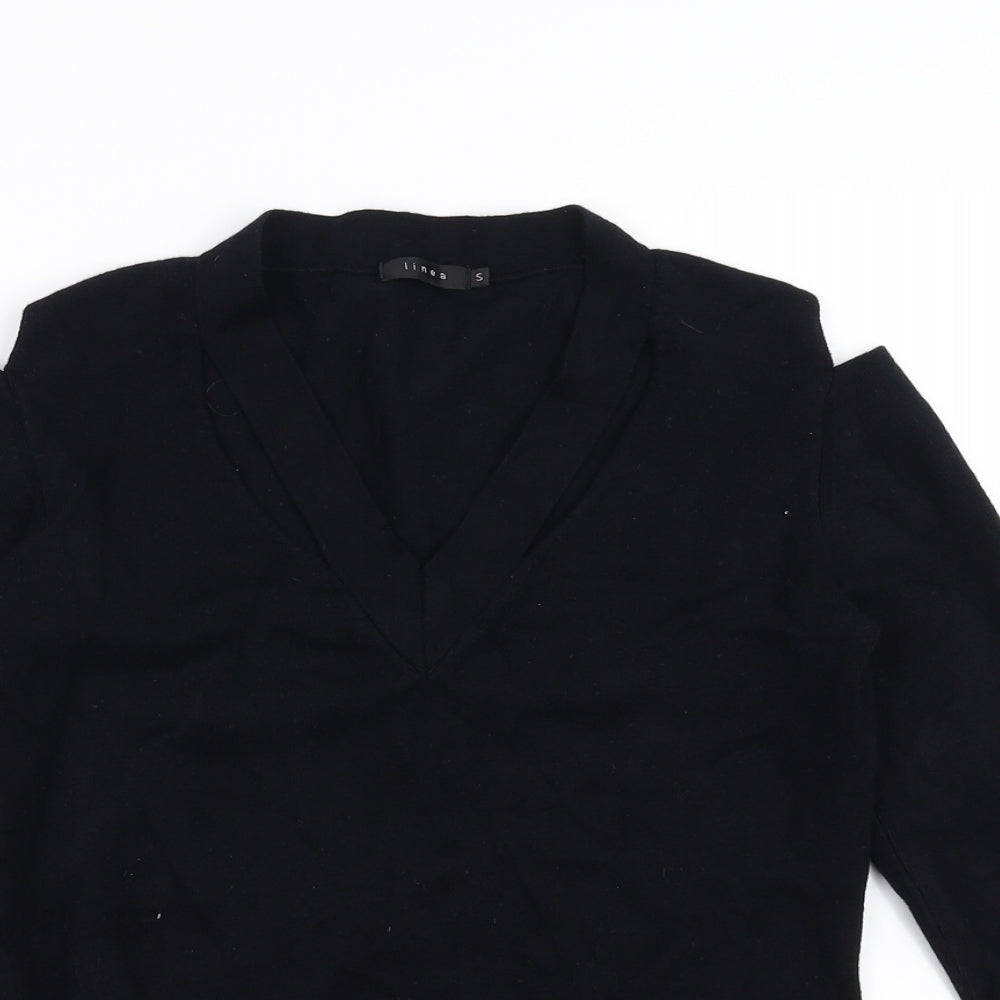 Linea Womens Black   Pullover Jumper Size S