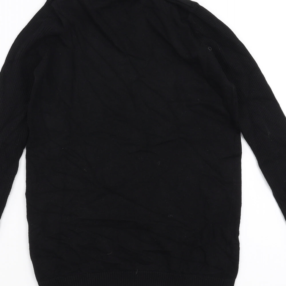 Bershka Womens Black   Pullover Jumper Size S