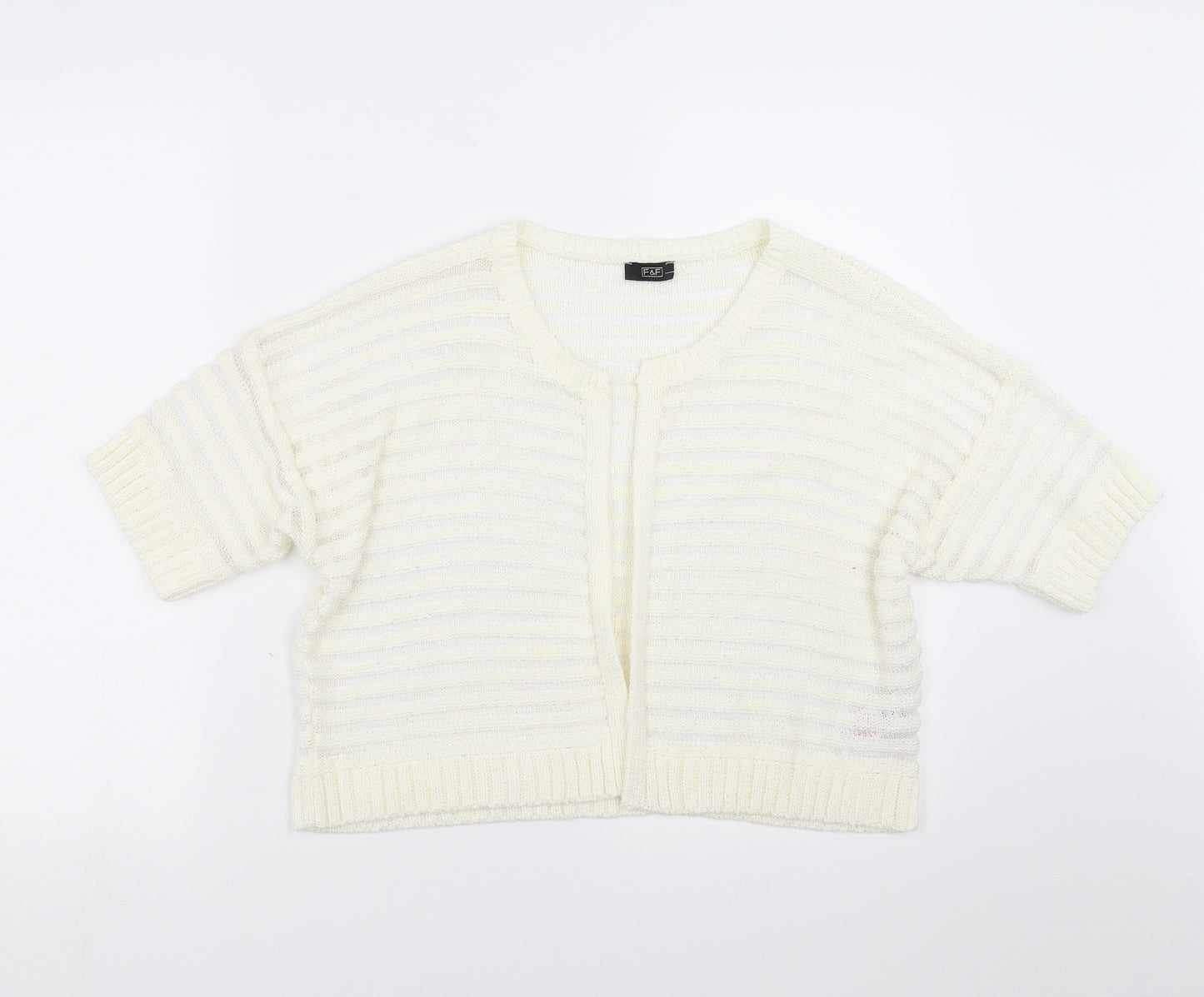 F&F Womens Ivory   Shrug Jumper Size 18