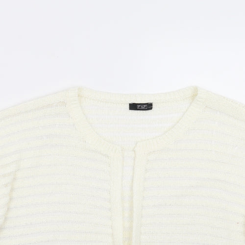 F&F Womens Ivory   Shrug Jumper Size 18