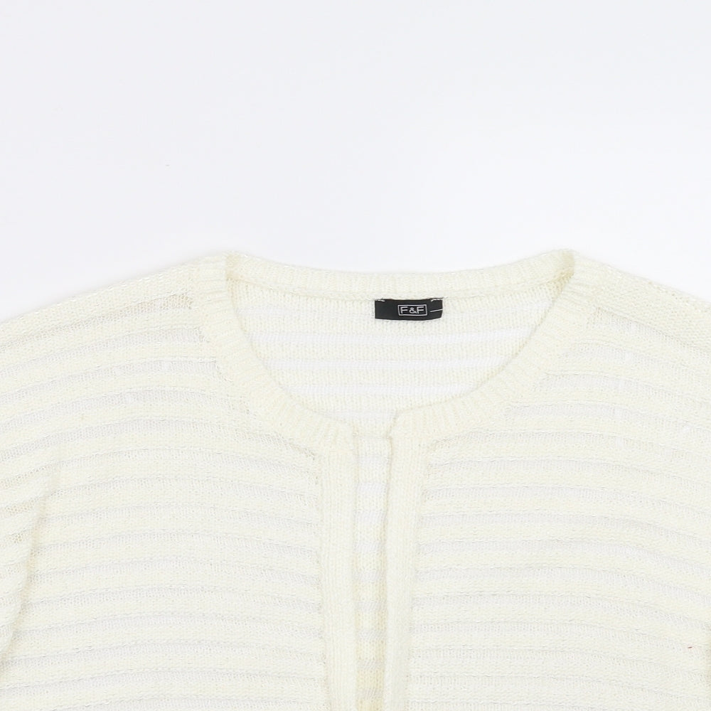 F&F Womens Ivory   Shrug Jumper Size 18
