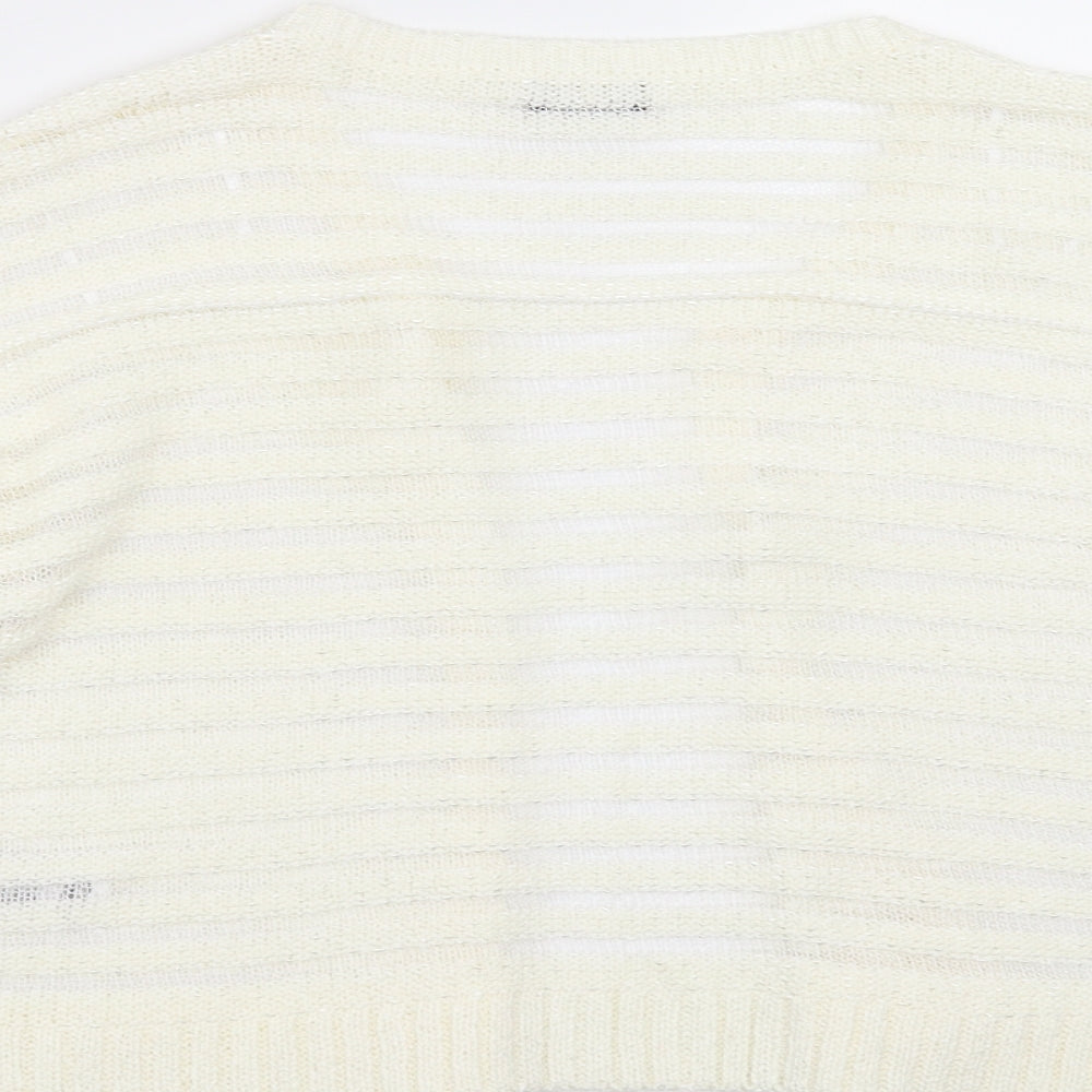 F&F Womens Ivory   Shrug Jumper Size 18
