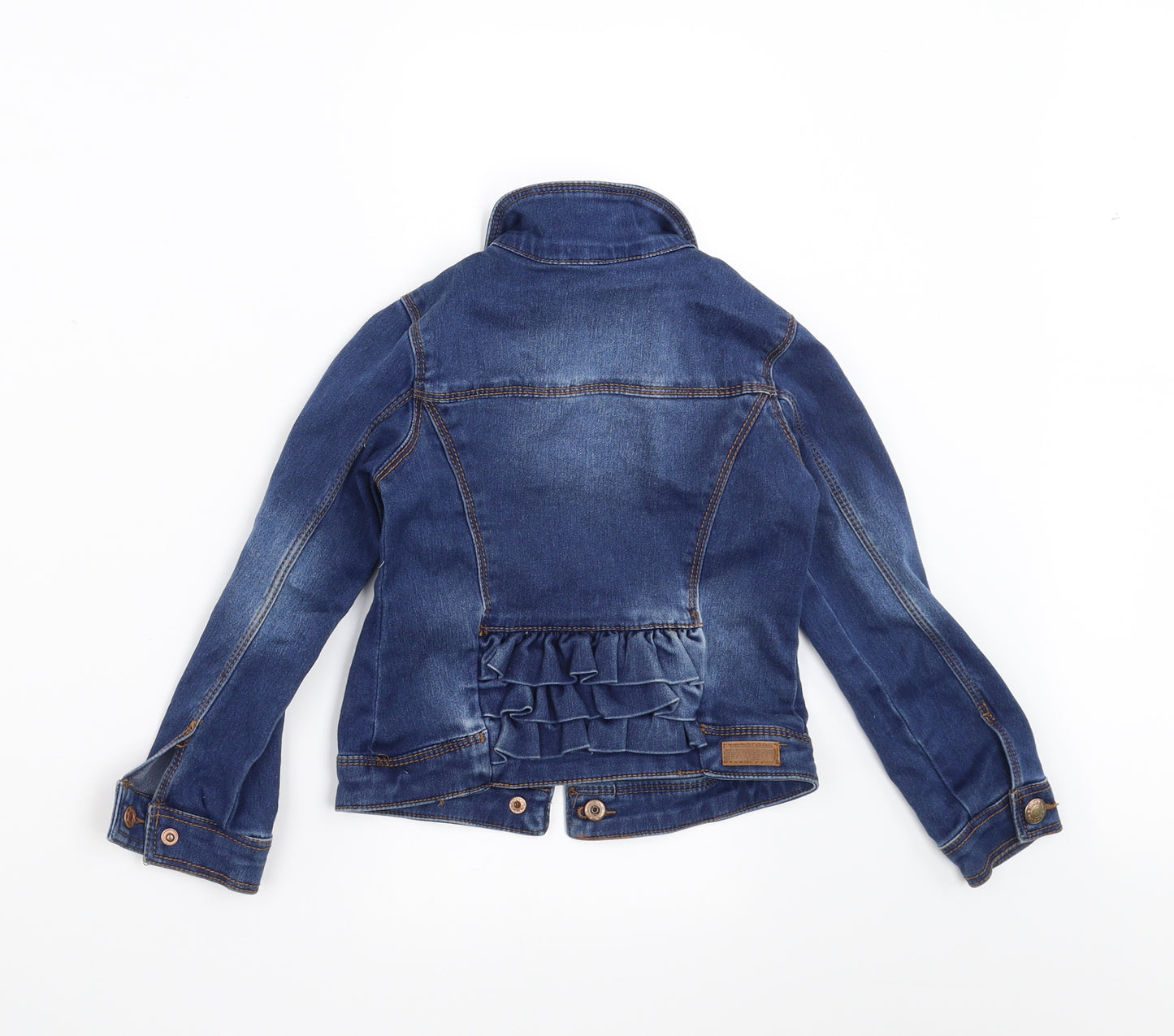 Bassike Girls Blue  Denim Jacket  Size 4-5 Years