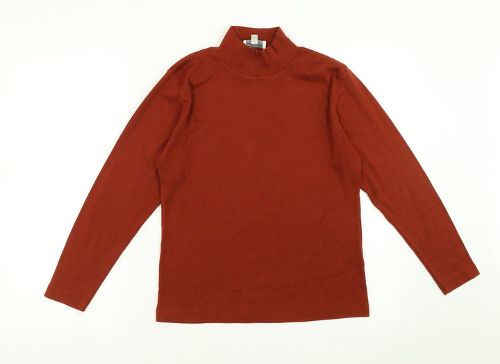 Emreco Womens Brown   Basic T-Shirt Size 8