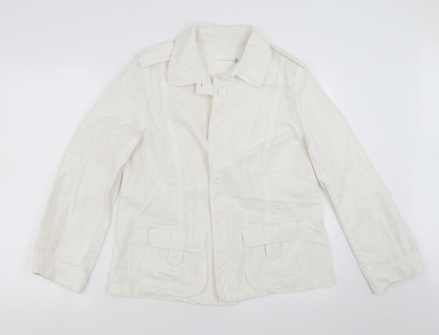 Lakeland Womens White   Jacket  Size 14