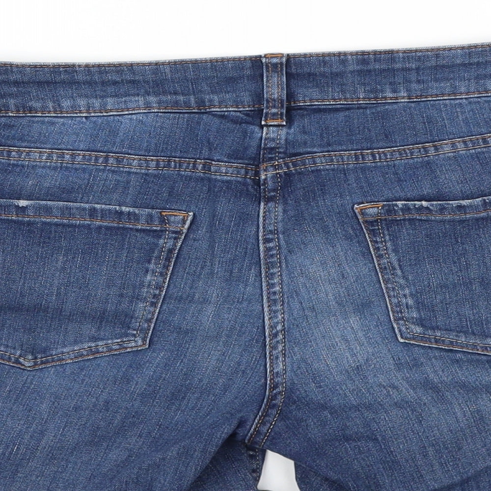Next  Womens Blue   Cut-Off Shorts Size 8