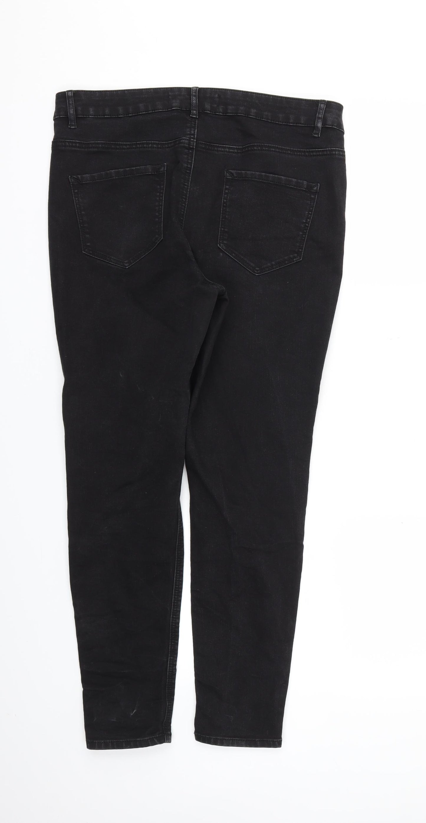 George Womens Black   Skinny Jeans Size 14 L26 in