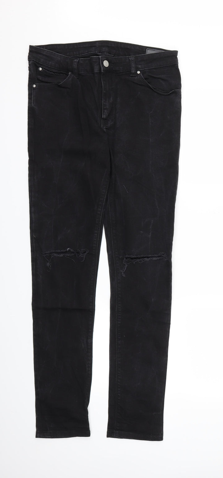 ASOS Womens Black Skinny Jeans Size 32 L32 in