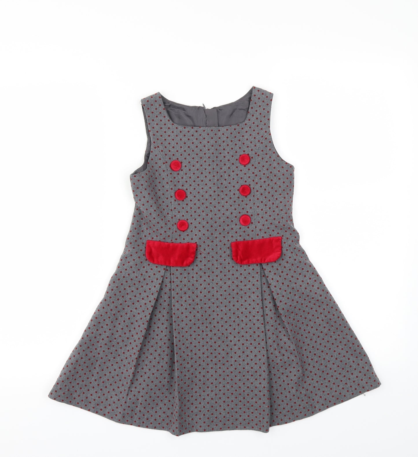 Miranda Girls Grey   Fit & Flare  Size 6 Years