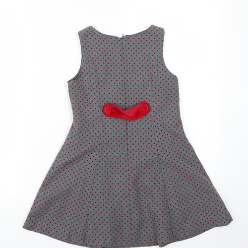 Miranda Girls Grey   Fit & Flare  Size 6 Years