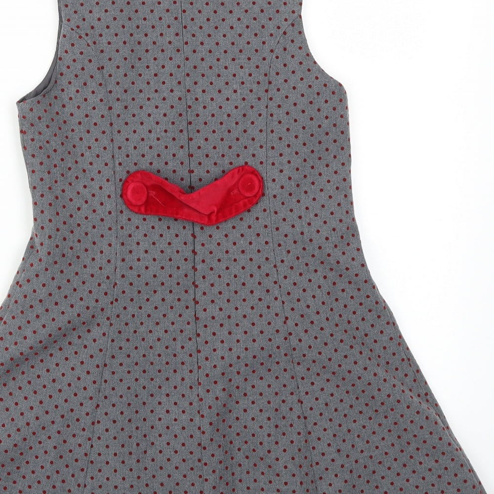 Miranda Girls Grey   Fit & Flare  Size 6 Years