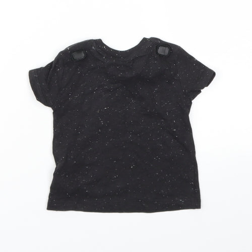 F&F Boys Black   Basic T-Shirt Size 3-6 Months