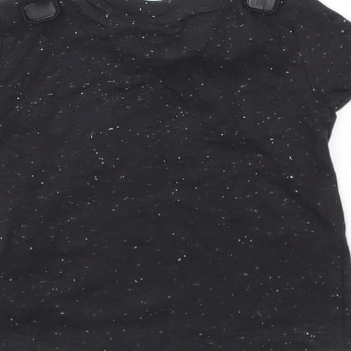 F&F Boys Black   Basic T-Shirt Size 3-6 Months