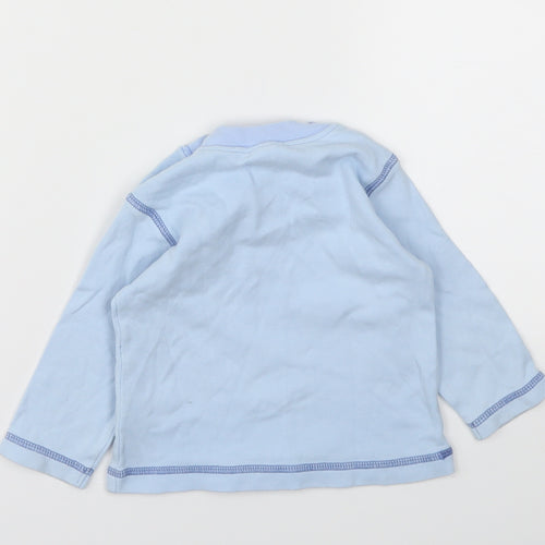BHS Girls Blue   Basic T-Shirt Size 6-9 Months