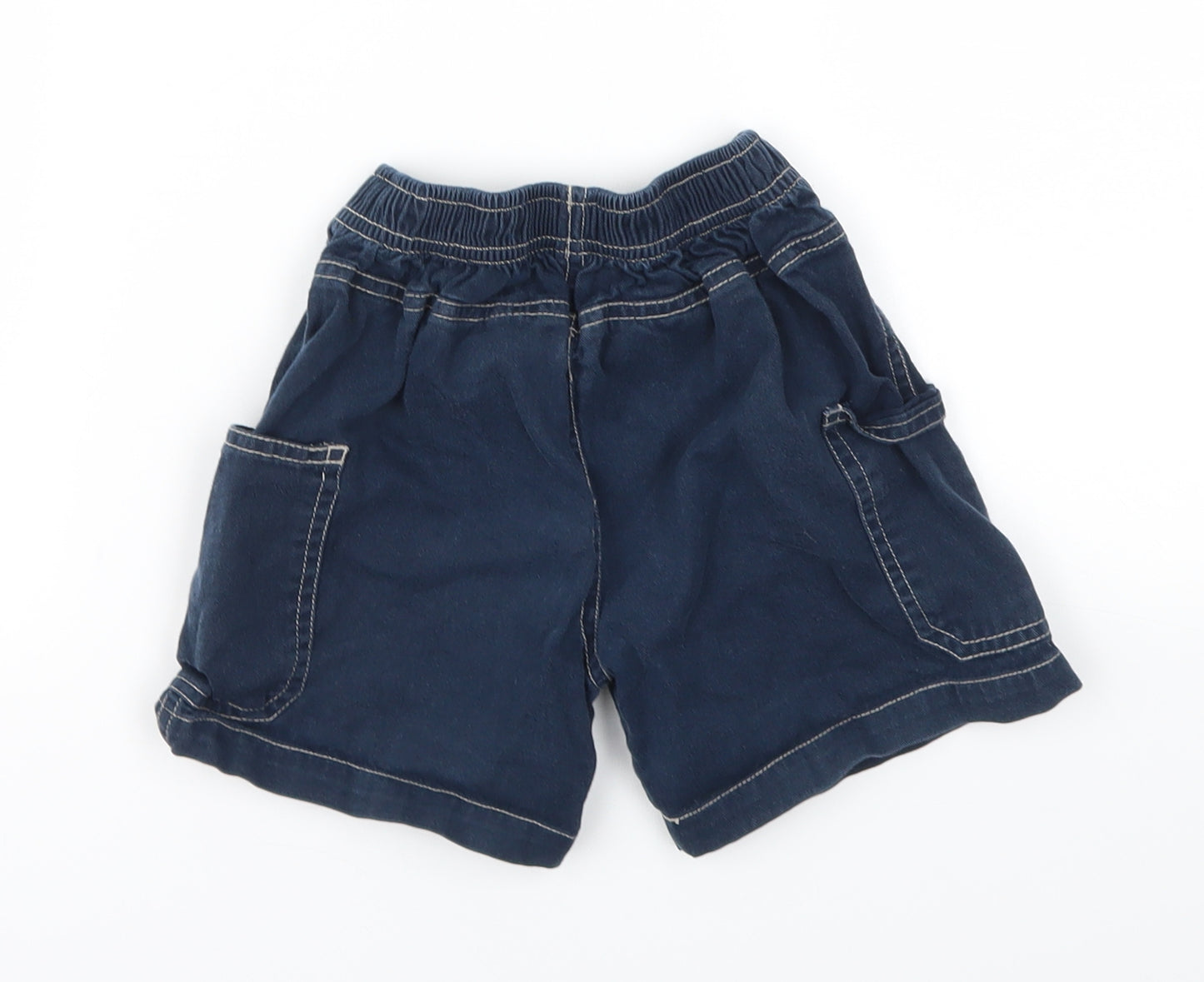 TINY TED  Boys Blue Animal Print  Chino Shorts Size 2-3 Years