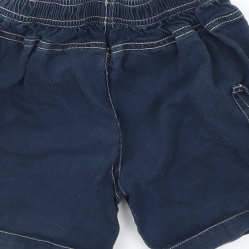 TINY TED  Boys Blue Animal Print  Chino Shorts Size 2-3 Years